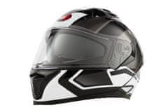 MAXX FF 985 extra velká 3XL integrální helma se sluneční clonou černo stříbrná