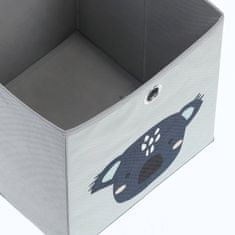 Zeller Úložný box na hračky KOALA, textilní, 28 x 28 x 28 cm