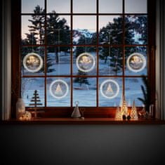 FLHF Vánoční dekorace WINTERY transparentní barva pro interiér ameliahome