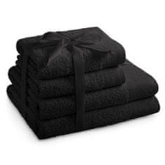 FLHF AMARI ručník - AMELIAHOME barva černá 2*70x140+2*50x100 ameliahome