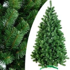 FLHF Vánoční stromek LENA v lahvově zelené barvě v klasickém stylu 250 dekoračních prvků