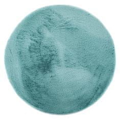 FLHF LOVIKA kulatý koberec modrý moderní motiv r200 ameliahome