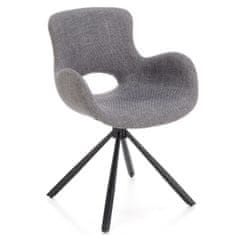 Halmar Jídelní židle K475 - šedá / černá