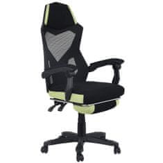 KONDELA Herní židle Jorik - černá / zelená