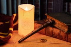 CurePink Stolní dekorativní lampa s ovladačem Harry Potter: Svička a magická hulka (výška 12 cm)