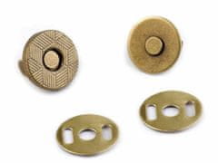 Kraftika 5sada zlatá magnetické zapínání 10 mm, kovová galanterie