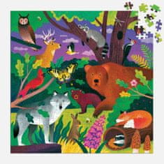 Mudpuppy Puzzle lesní zvířátka - svítící ve tmě 500 dílků