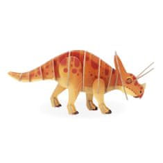 Janod Dřevěné 3D puzzle Dinosaurus Triceratops Dino 32 ks