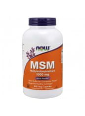 NOW Foods MSM (Methylsulfonylmethan), 1000 mg, 240 rostlinných kapslí