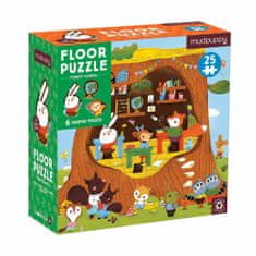 Mudpuppy Podlahové puzzle lesní školka s tvarovanými dílky