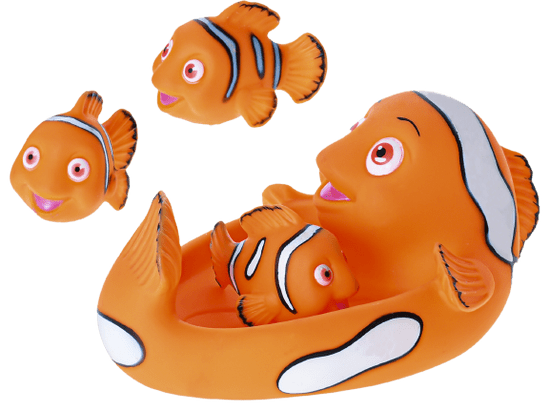 Galaxie Kamenů Mini Club ryba do vany se třemi rybičkami 4m+