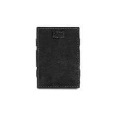 Garzini Kožená vysouvací peněženka na karty Cavare Vintage Carbon Black