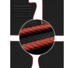 E&N Autoparts Koberce textilní VW GOLF VI 2008 - 2012 červené prešívanie