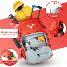 Valkental Multifunkční outdoorový batoh Explorer V22 Červená