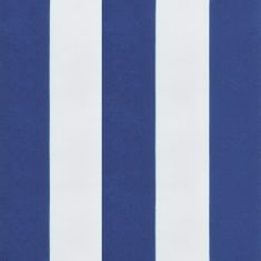 Vidaxl Poduška na palety modré a bílé pruhy 80 x 40 x 12 cm textil