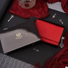 PAOLO PERUZZI Červená dámská kožená peněženka Mr-08 Rfid