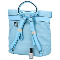 Maria C. Dámský koženkový batůžek Peggy, světle modrá