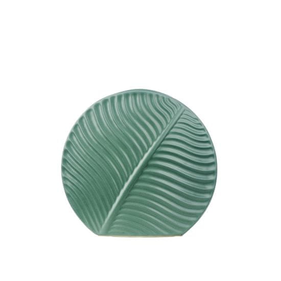 by Vivi. Keramická váza se vzorem listů Leaf green - M, zelená