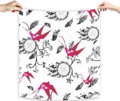 BabyBoom Dětská plenka Tetrapy Dreamcatcher šedá s ptáčkem růžová