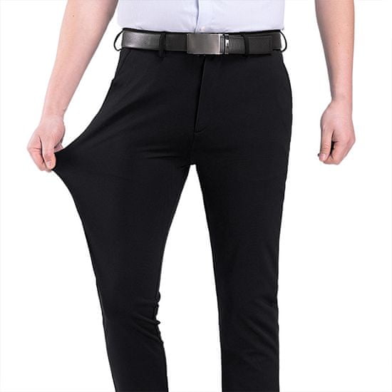 Cool Mango Mužské elegantní elastické kalhoty, roztažitelné pohodlné kalhoty pro všechny příležitosti - Stretchpants