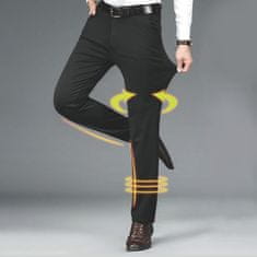 Cool Mango Mužské elegantní elastické kalhoty, roztažitelné pohodlné kalhoty pro všechny příležitosti - Stretchpants, M Regular