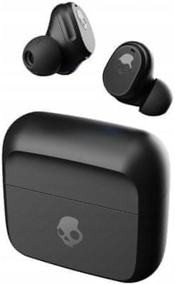 moderní bezdrátová Bluetooth 5.2 sluchátka skullcandy mod krásný zvuk rychlonabíjecí funkce mobilní aplikace odolnost prachu a vodě