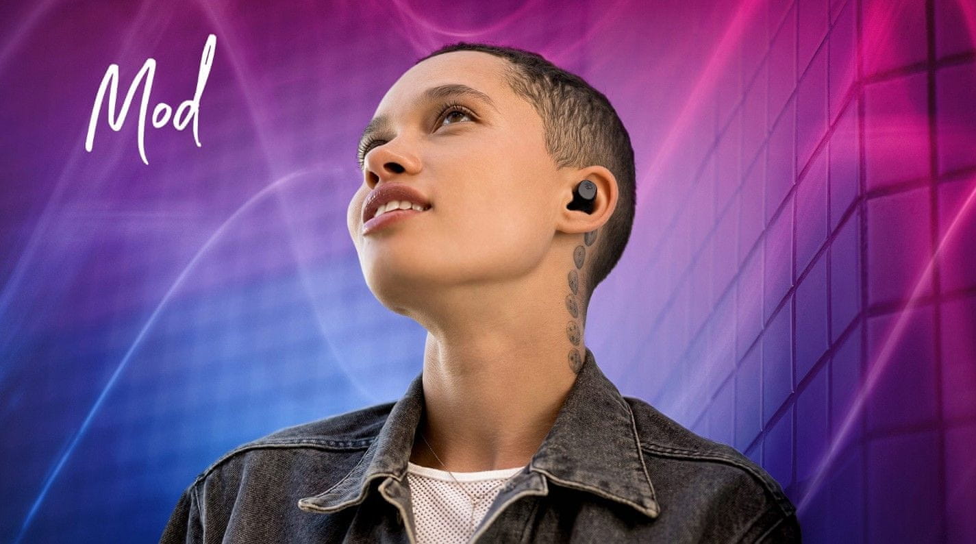  moderní bezdrátová Bluetooth 5.2 sluchátka skullcandy mod krásný zvuk rychlonabíjecí funkce mobilní aplikace odolnost prachu a vodě 