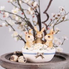 Clayre & Eef Velikonoční dekorace, zajíčci ve vajíčku