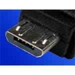 Roline Kabel USBA(M)-microUSB B(M), 5pinů Nokia CA-101, Kodak #8913907 0,8m, černý