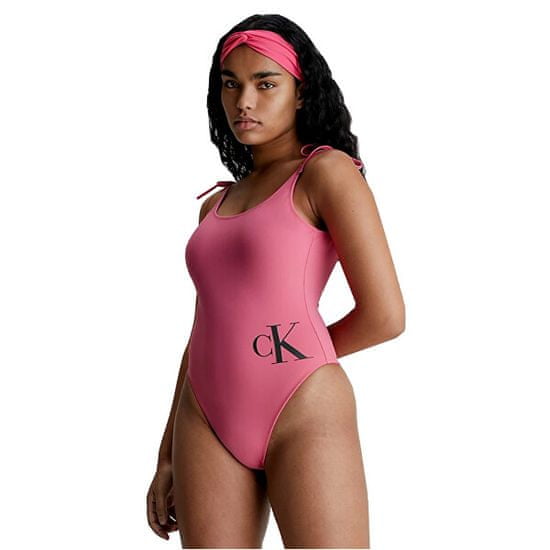 Calvin Klein Dámská sada - jednodílné plavky, čelenka a osuška KW0KW02087-XI1