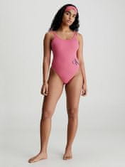 Calvin Klein Dámská sada - jednodílné plavky, čelenka a osuška KW0KW02087-XI1 (Velikost M)