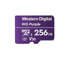 WD MicroSDXC karta 256GB Purple D256G1P0C Class 10 (R:100/W:60 MB/s)
