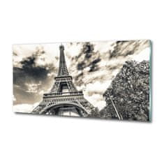Wallmuralia Foto obraz skleněný horizontální Eiffelova věž Paříž 125x50 cm 4 úchytky