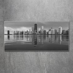 Wallmuralia Foto obraz sklo tvrzené Chicago 125x50 cm 2 úchytky
