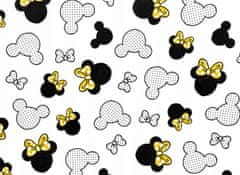BabyBoom Bavlněná flanelová plenka s myškou Minnie žlutá
