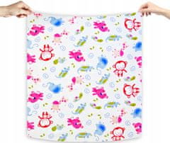 BabyBoom Plenko ručník flanelový 60x50cm růžová opice