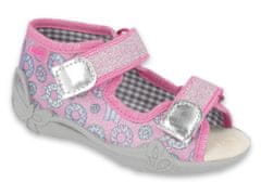 Befado dívčí sandálky PAPI 242P106 růžové, donuts velikost 24