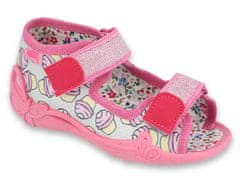 Befado dívčí sandálky PAPI 242P099 růžové, cupcakes velikost 19