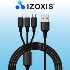 Izoxis Nabíjecí kabel USB 3 v 1 Izoxis 19902