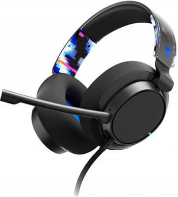 moderní kabelová sluchátka skullcandy Slyr Pro Wired krásný zvuk skvělá pro hru her plug play zapojení vysoce pohodlná