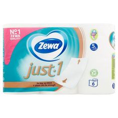 Zewa Toaletní papír "Just1", 5 vrstev, malé role, 6 rolí, 488935