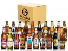 Domácí pivotéka Dárek pro pivaře - Dárkový ochutnávkový balík - výběr 20 špičkových ležáků a speciálů