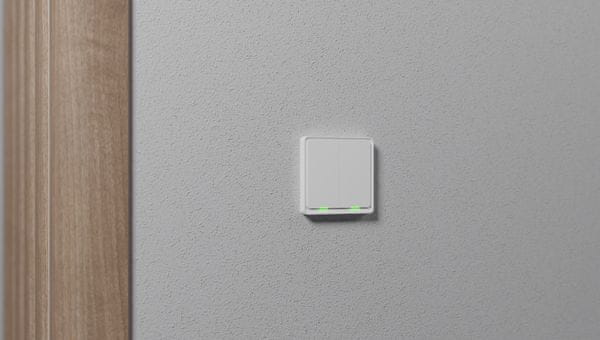 Chytrý ovladač světel vypínač Tesla Smart Switch Dual ZigBee bezdrátový protokol ZigBee hub síť pro chytrá zařízení zhasínání rozsvěcení aplikací na dálku telefonem hlasem automatizace automatické scénáře chytrá domácnost