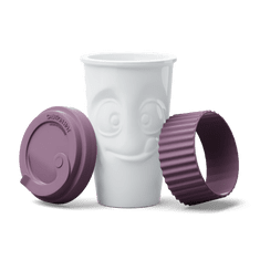 58products , Cestovní porcelánový hrnek Tassen, To Go 400 ml | fialová