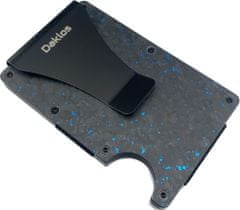 Daklos DAKLOS Carbon RFID karbonová mini peněženka s klipem černomodrá