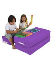Atelier Del Sofa Zahradní sedací vak Kids Double Seat Pouf - Purple, Purpurová