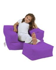 Atelier Del Sofa Zahradní sedací vak Kids Single Seat Pouffe - Purple, Purpurová