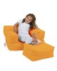 Zahradní sedací vak Kids Single Seat Pouffe - Orange, Oranžová