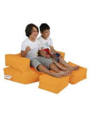 Atelier Del Sofa Zahradní sedací vak Kids Double Seat Pouf - Orange, Oranžová