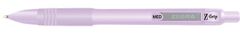 Zebra Kuličkové pero "Z-Grip Pastel", fialová, 0,27 mm, stiskací mechanismus, 91808